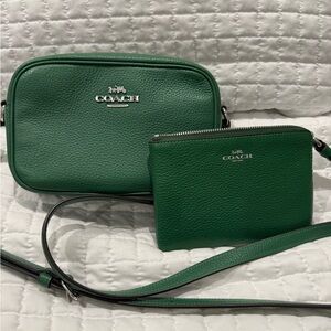Coach Green Crossbody Bag Set